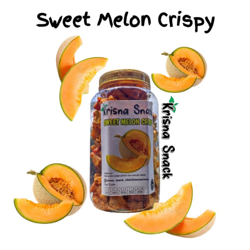 Jual Sweet Melon Crispy Toples 700ml Keripik Melon Orange Shopee