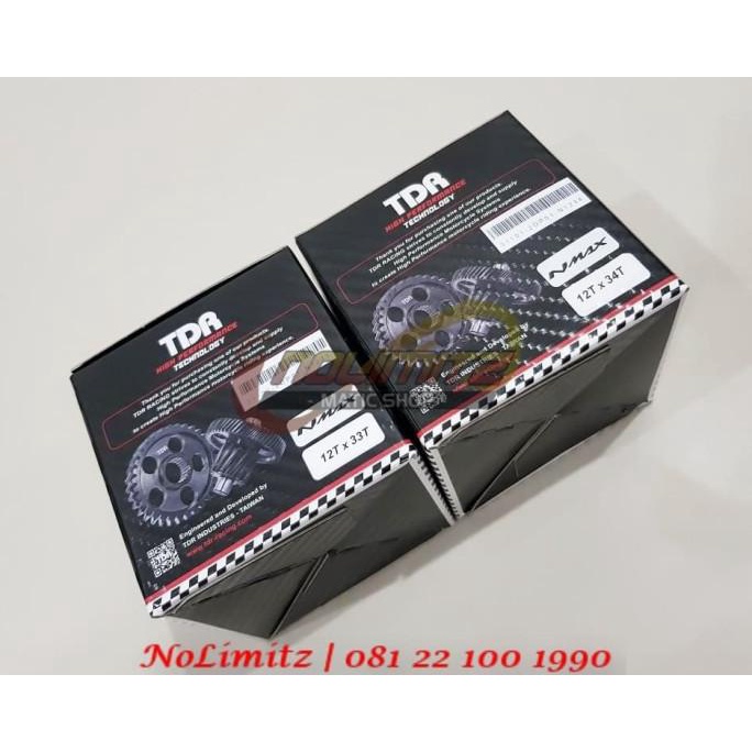 Jual Gear Box Ratio TDR 12T33T / 12T34T Yamaha NMAX | Shopee Indonesia