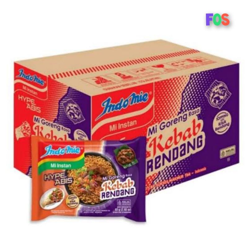 Jual NOODLES/MIE INSTANT GORENG RASA KEBAB RENDANG KEMASAN DUS ISI 40 ...