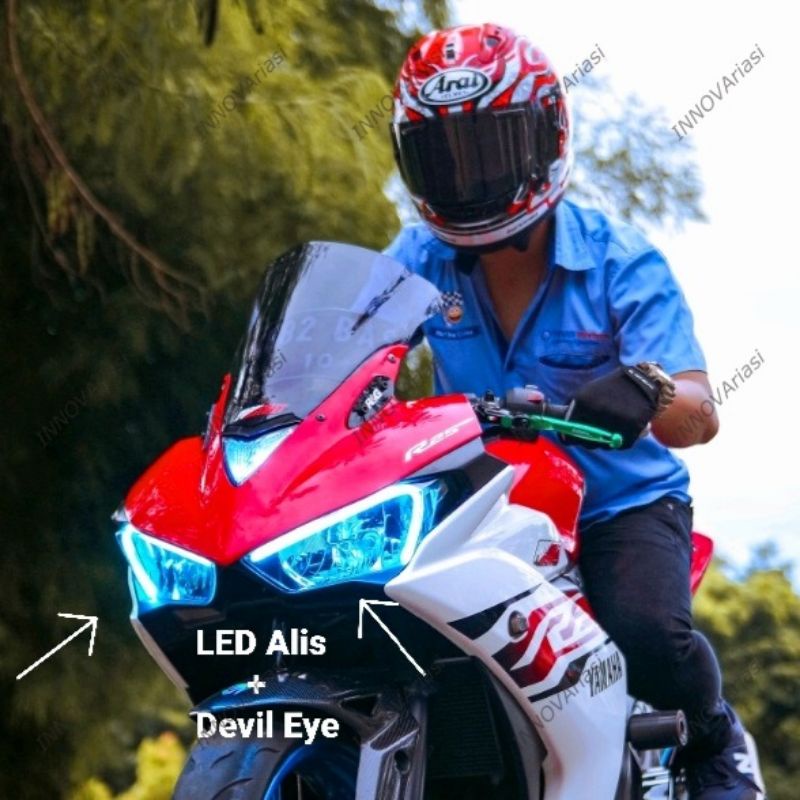 Jual LAMPU ALIS MOTOR LED DRL DOUBLE RUNNING SEN BERJALAN 2 MODE 30 CM ...