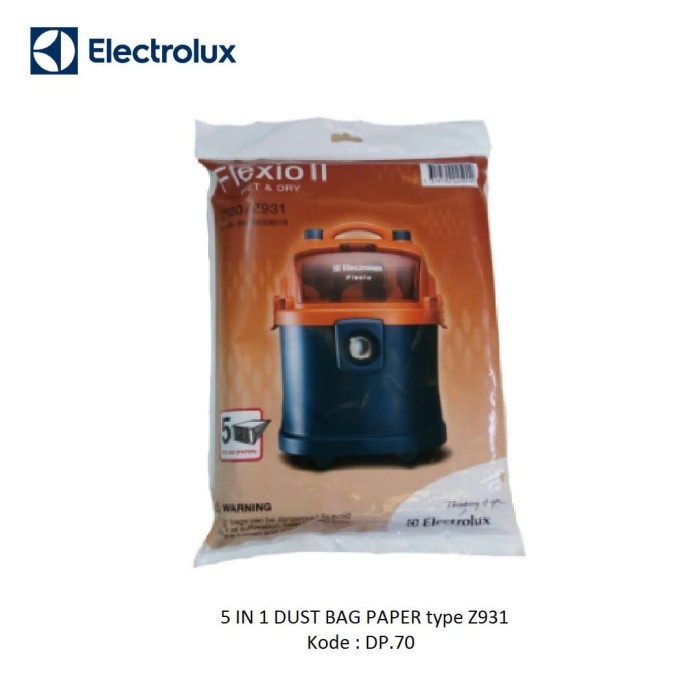 Jual KANTONG DEBU KERTAS UNTUK VACUUM CLEANER ELECTROLUX MODEL Z931 DP