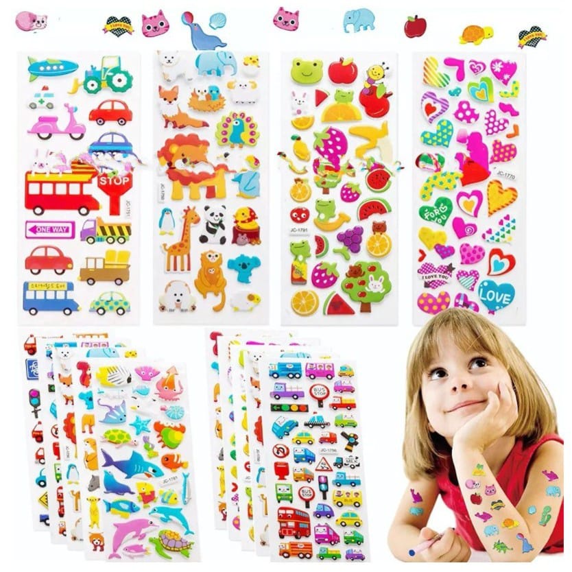 Jual TweedySub - Stiker Anak Lucu / Sticker Timbul Random / Stiker Anak ...