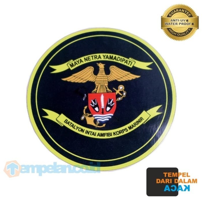 Jual Stiker Yon Taifib Tni Al Tempel Dalam Kaca Shopee Indonesia