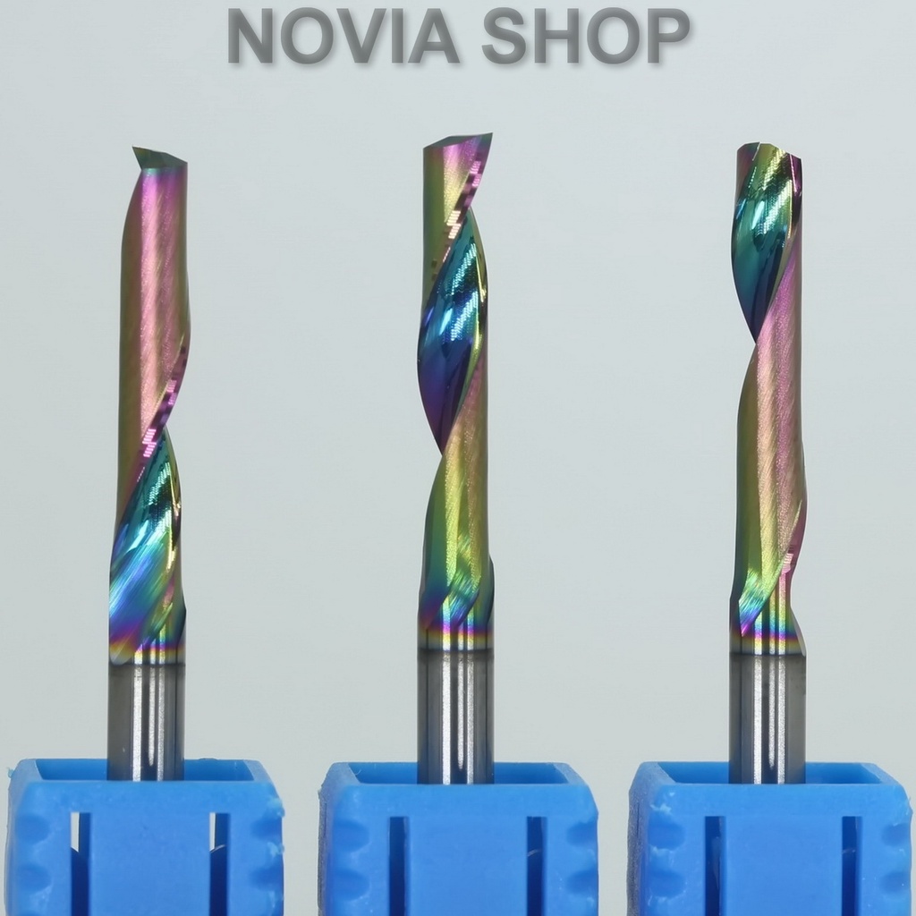 Jual Mata Router Bits CNC Single Flute DLC 1F Spiral Aluminium ACP ...