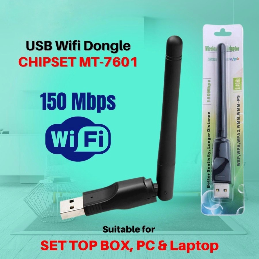 Jual USB WiFi Wireless Adapter Network Usb Wifi Dongle 150mbps Shopee 