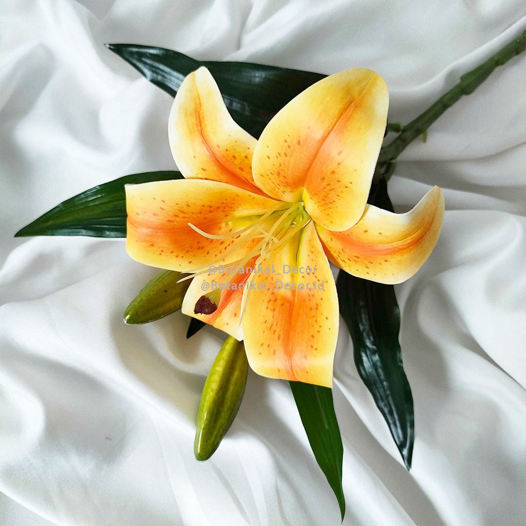 Jual Real Touch Lily Flower Bunga Lily Imitasi Latex Artificial