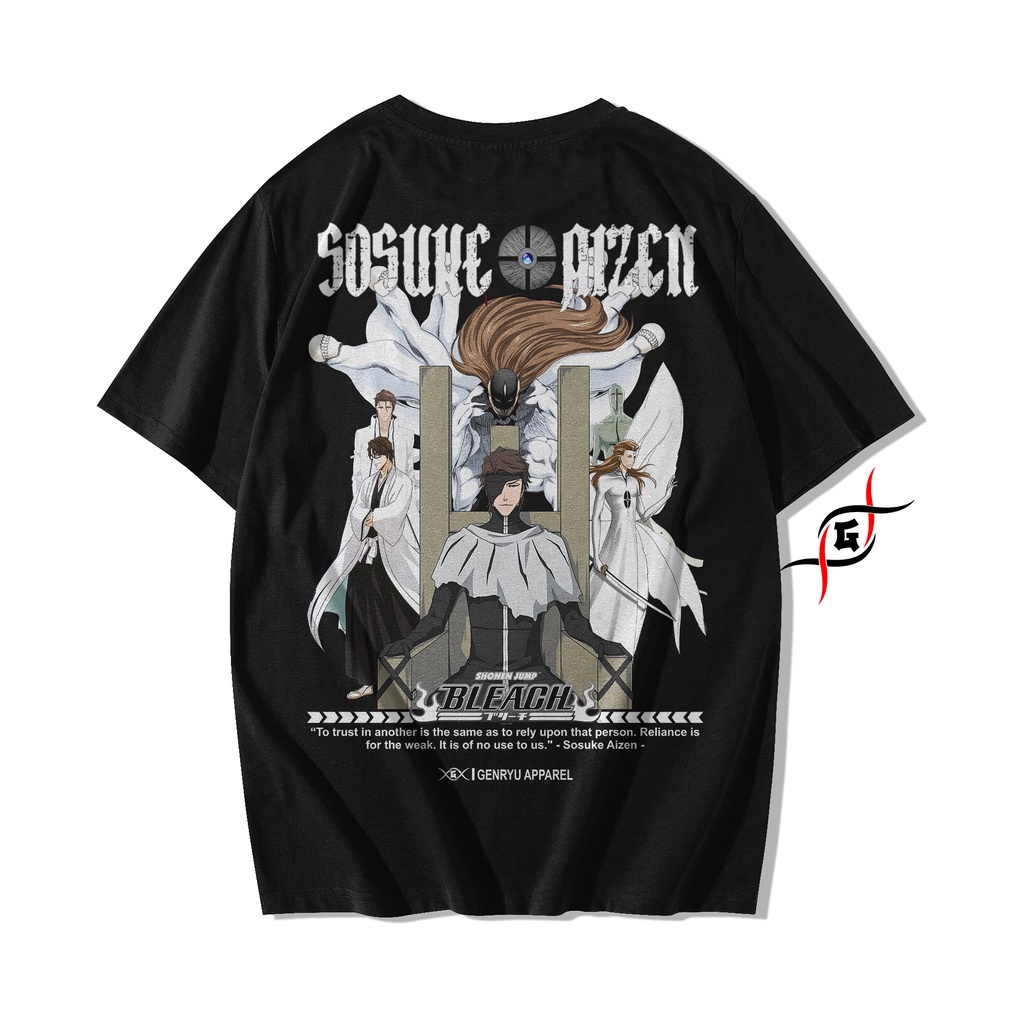 Jual GENRYU Sosuke Aizen Anime Bleach YTWB Baju Kaos T-shirt Cotton ...