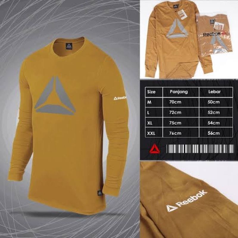 Jual KAOS BAJU LENGAN PANJANG REEBOK PRIA WANITA / COD | Shopee Indonesia