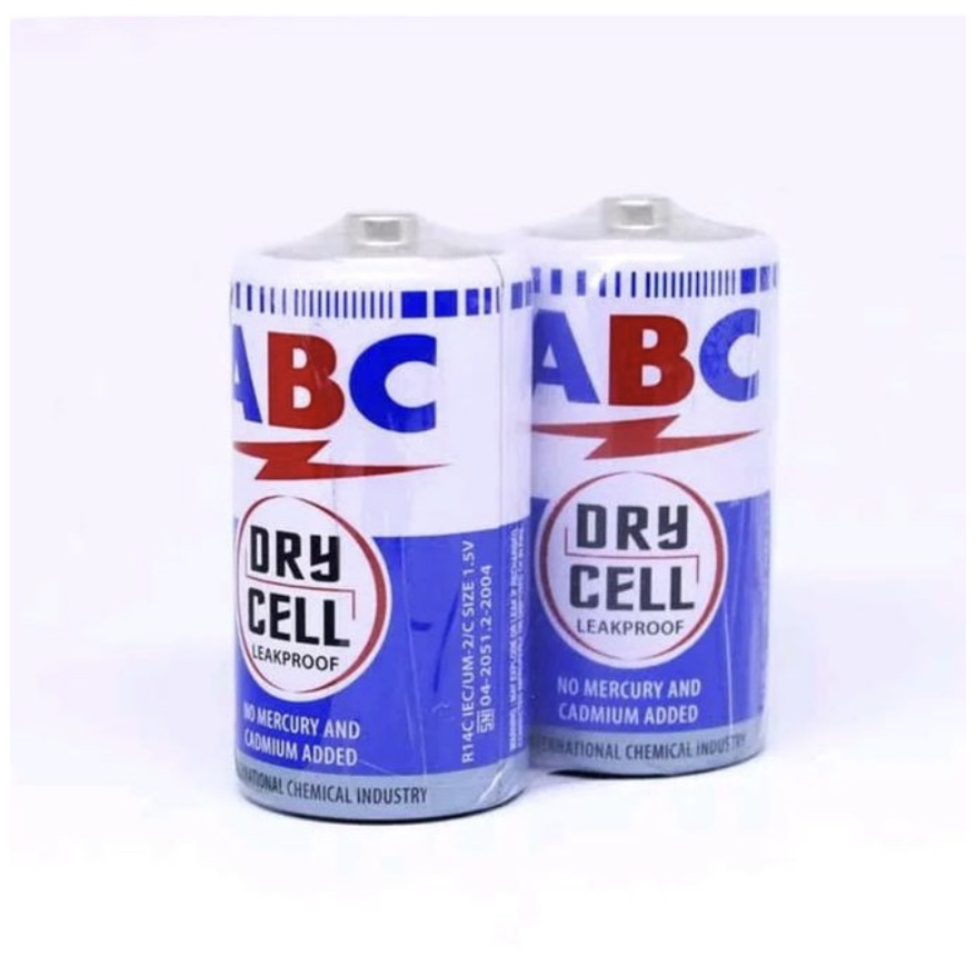 Jual Battery ABC General Purpose R14/ Ukuran Tanggung Biru (isi 2/Pack ...