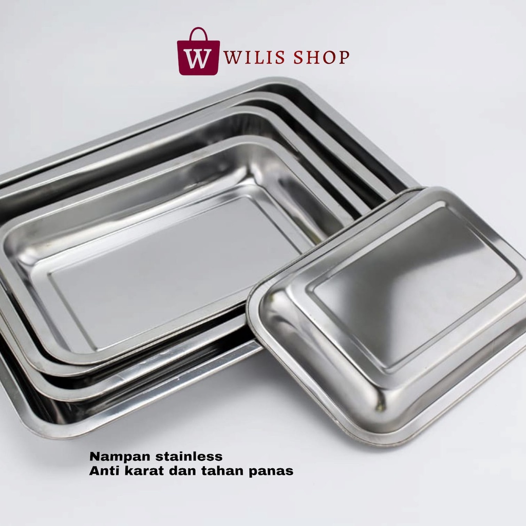 Jual Nampan Stainless Persegi Nampan Baki Stainless Baking Tray