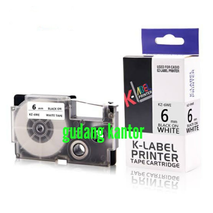 Jual Barcode K Label Printer 6Mm - Use Compatible Casio Ez Label Tape 6 ...