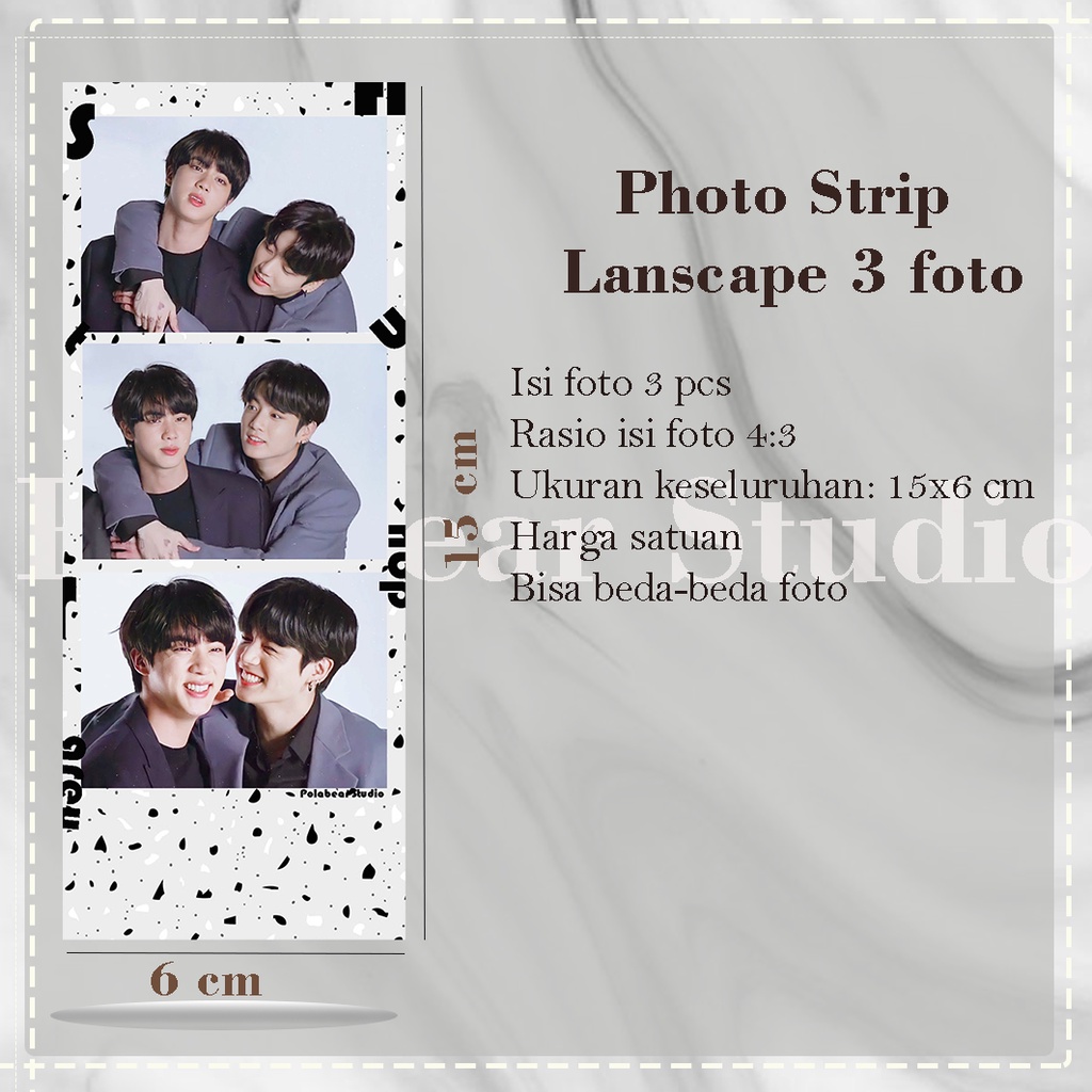 Jual POLABEAR STUDIO Cetak Foto Strip Custom Tema Saturday Grey 3 foto ...