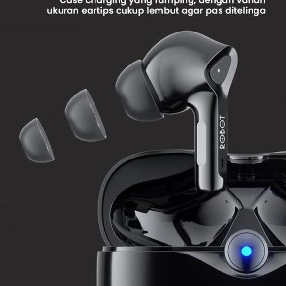 Jual Robot Headset Bluetooth T30 Wireless Earphone Airbuds True