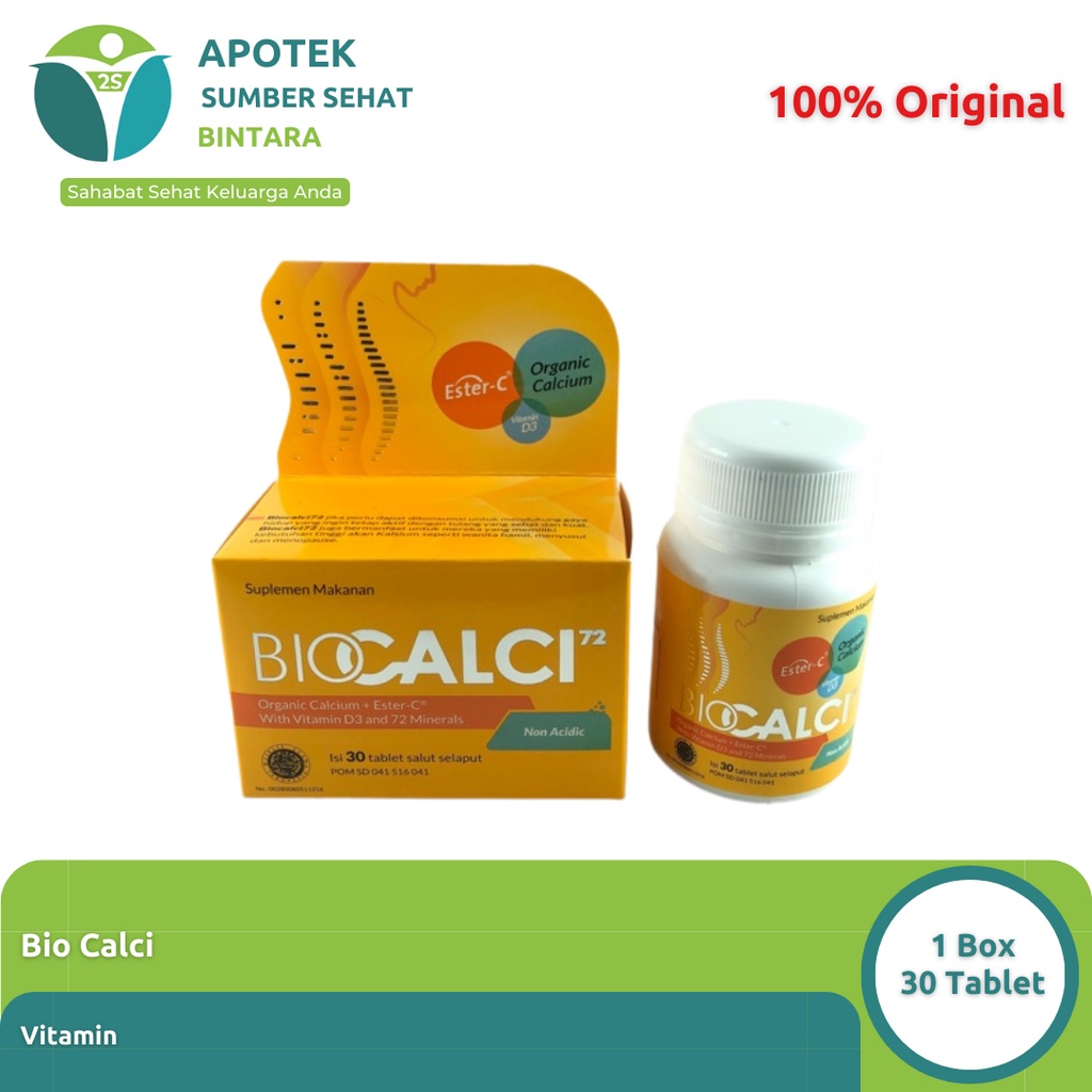 Jual Biocalci Vitamin C dan Kalsium Vitamin Tulang | Shopee Indonesia