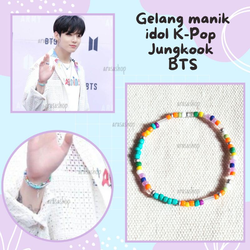 Gelang BTS Unicef Jungkook Seokjin Yoongi Jin Suga Bracelet Kpop Idol