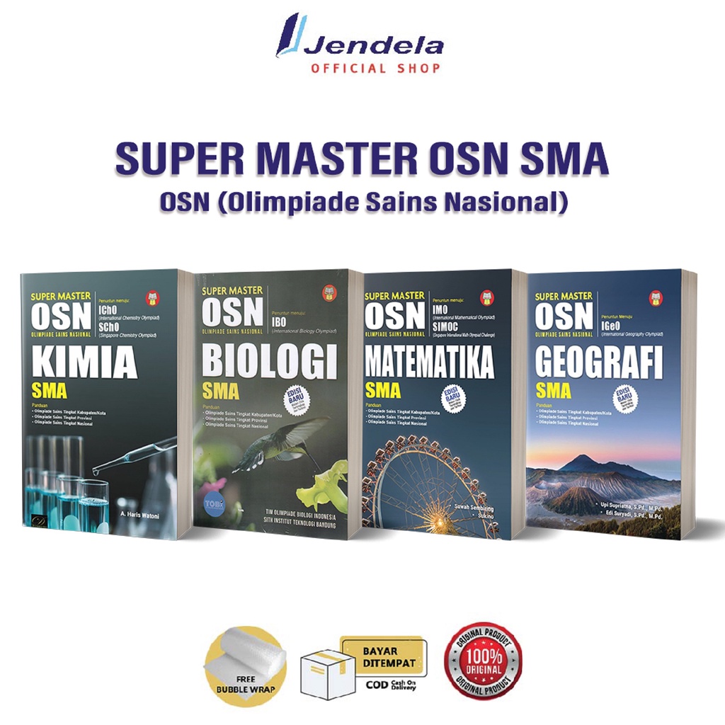 Jual Super Master OSN SMA Matematika Biologi Kimia Geografi Olimpiade ...