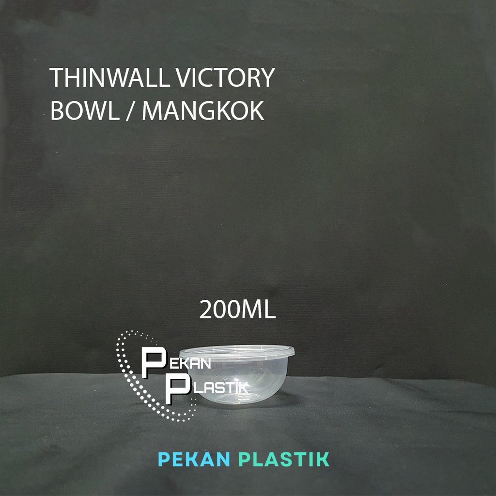 Jual Thinwall 200ml Bowl Merk Victory Isi 25 Set Shopee Indonesia