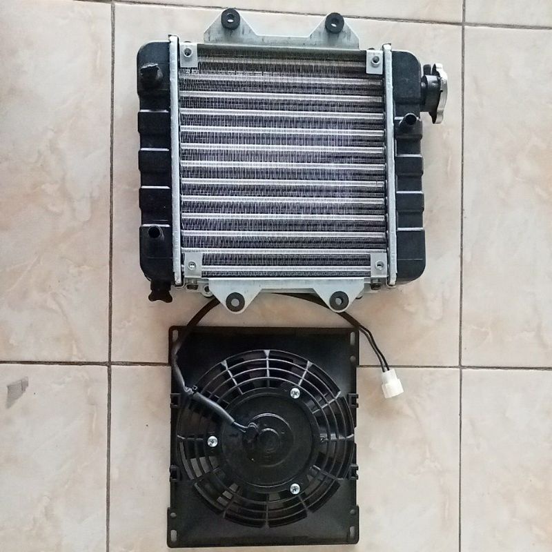 Jual radiator fulset + sama kipas Assy buat motor kaisar treseda 150cc ...