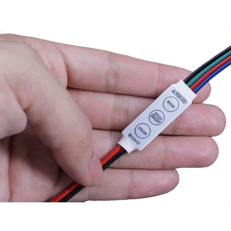 Jual Modul Led RGB plus kabel Controller RGB MINI DC 5v-12v-24v for ...