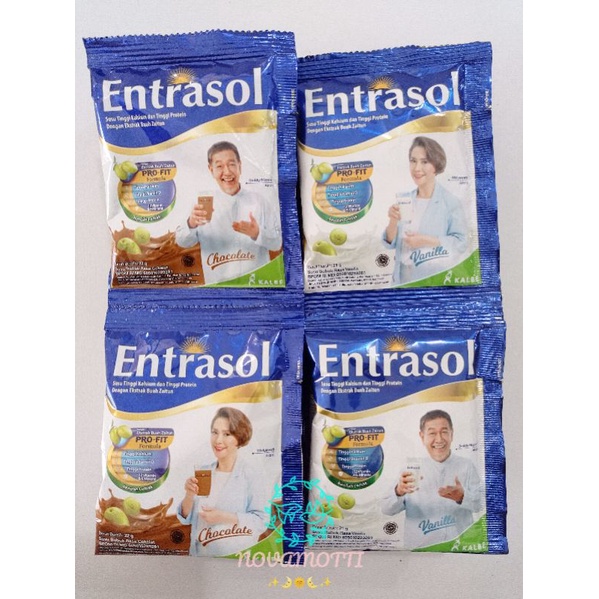Jual Entrasol renceng isi 10 sachet/ Susu tinggi kalsium dan tinggi ...