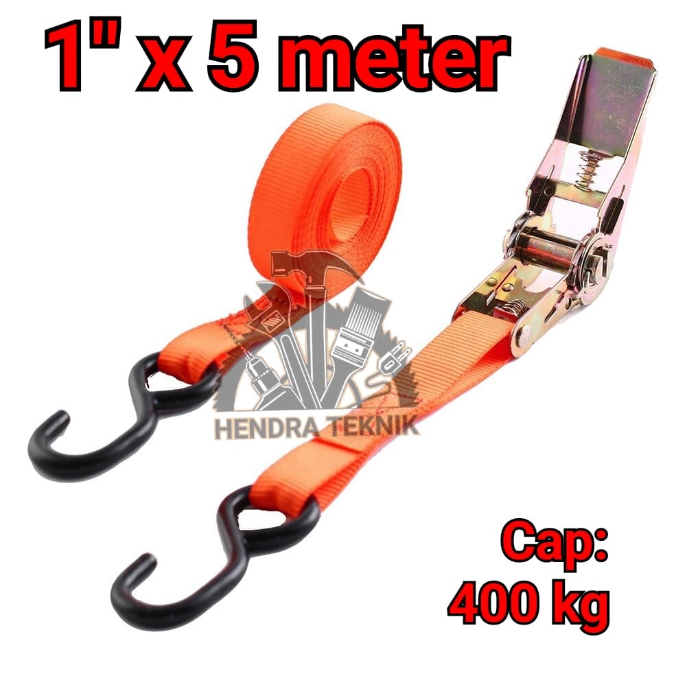 Jual RACHET TIE DOWN STRAP 1IN X 5M MEIJER TALI KREK KRETEK LASHING