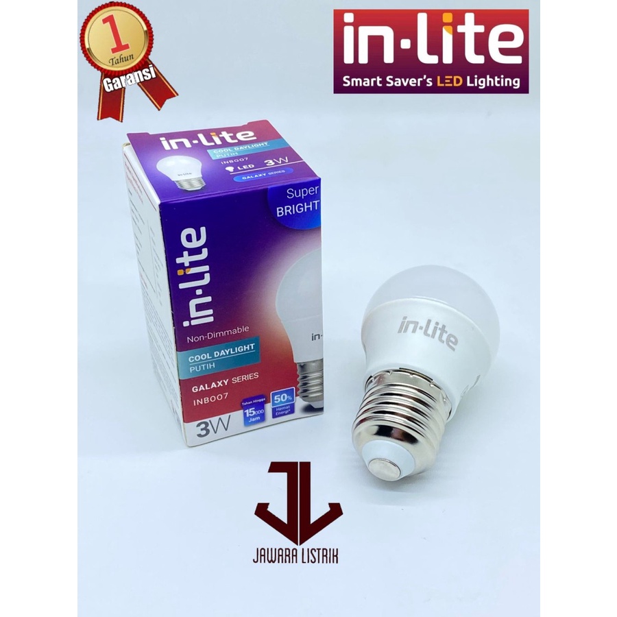 Jual LAMPU LED INLITE IN-LITE INB007 3W 3 W WATT MURAH BERGARANSI ...