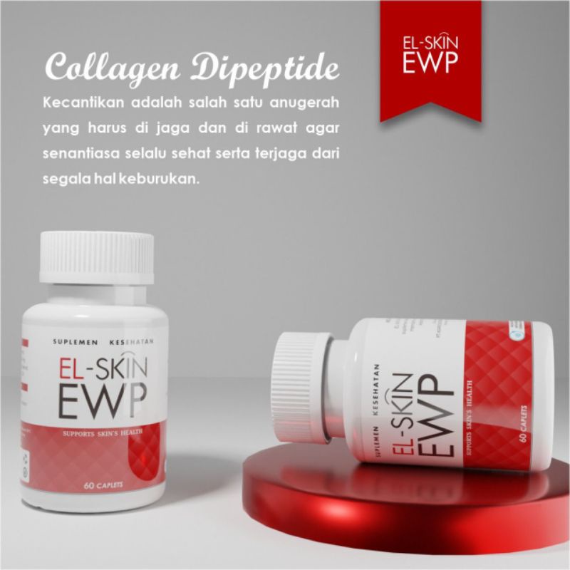 Jual El Skin EWP Original | Collagen Peptides | Anti Aging 60 Kapsul ...