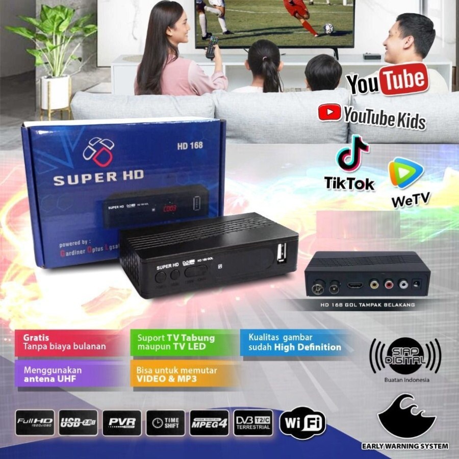 Jual Set Top Box Receiver TV STB Digital DVB T2 Support WIFI SUPER HD ...