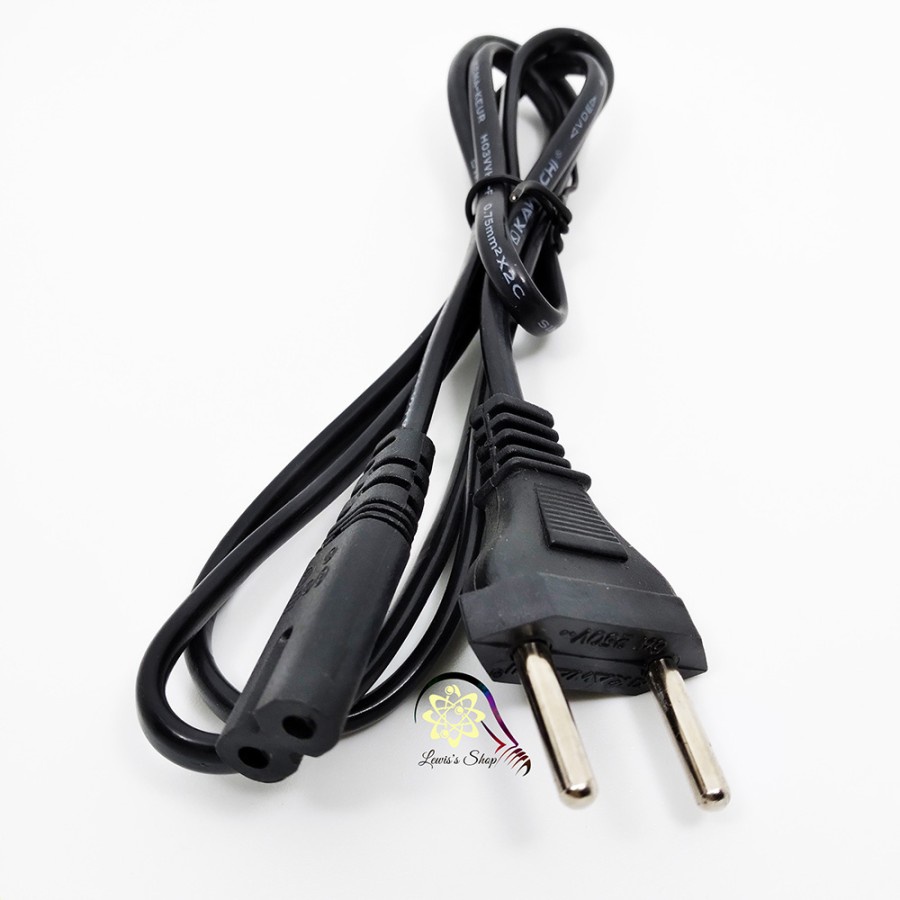 Jual Kabel AC Power Cord Euro 8 Panjang 1.5 Meter Ps Compo Tape Radio ...