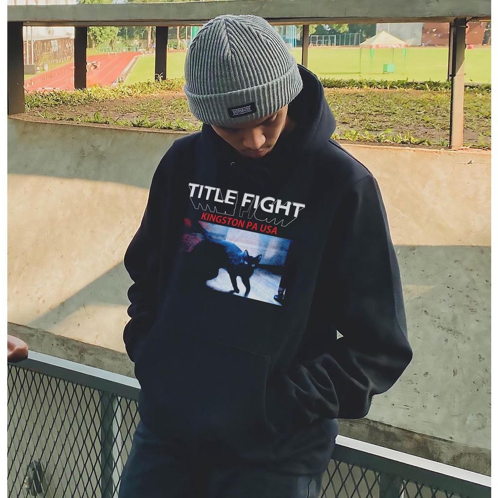 Jual HOODIE TITLE FIGHT CAT 01 TITLE FIGHT BAND HOODIE PULLOVER OUTERWEAR Shopee Indonesia