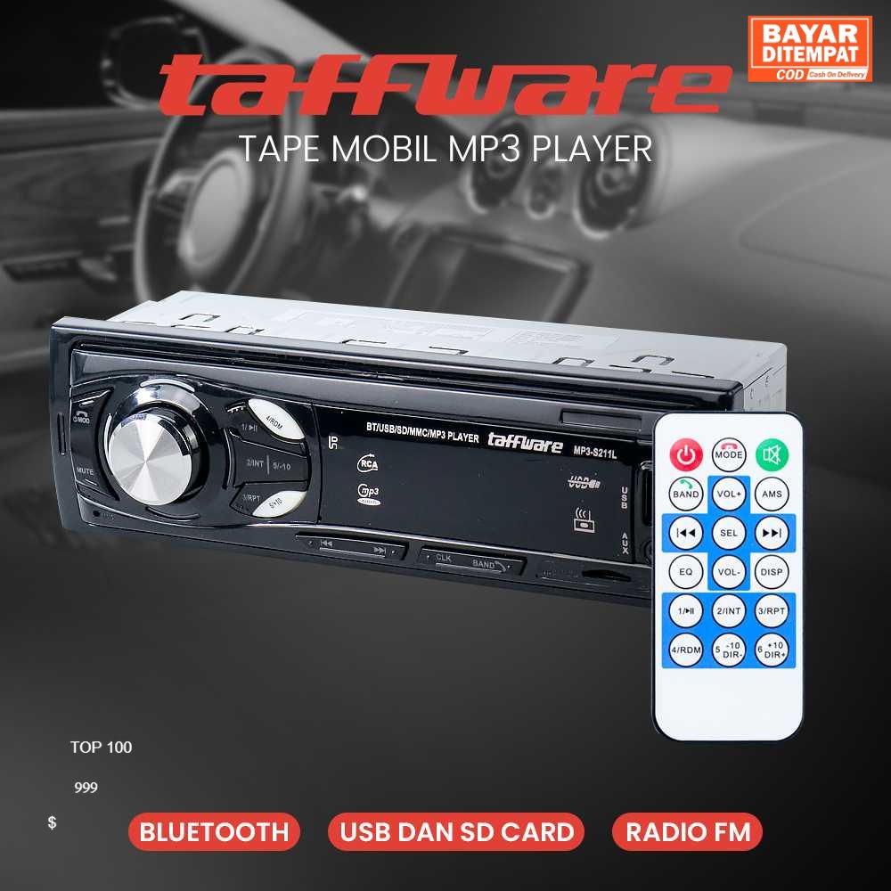 Jual ( ORI ) Taffware Tape Mobil Audio MP3 Player Bluetooth 5.0 60W ...