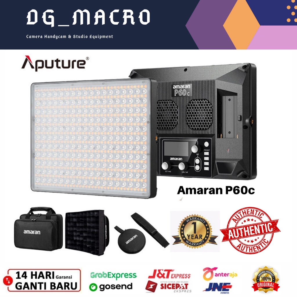 Aputure Amaran P60C 60W RGBWW Video Licht - Vollfarb Panel Mit App Steuerung