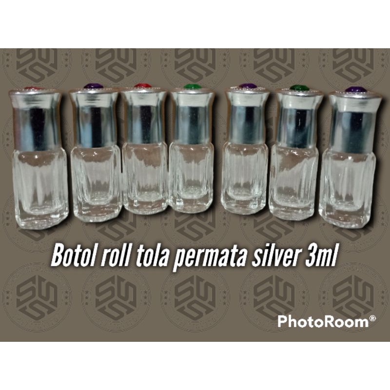 Jual botol roll tola 3ml permata silver | Shopee Indonesia