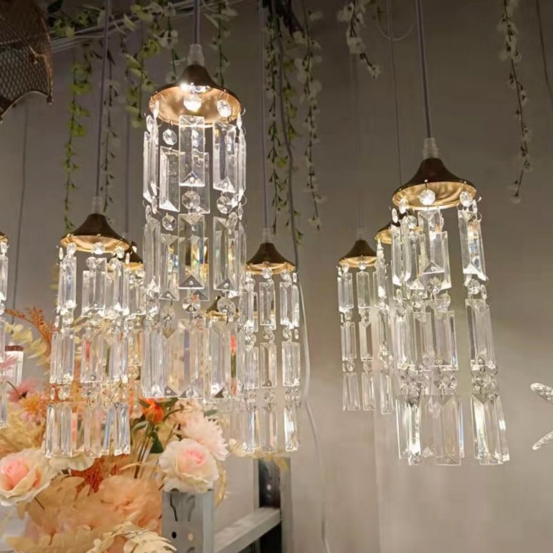 Jual Lampu Gantung Rumbai 1 Set Isi 10 Akrilik ubur ubur Kristal Dekor ...