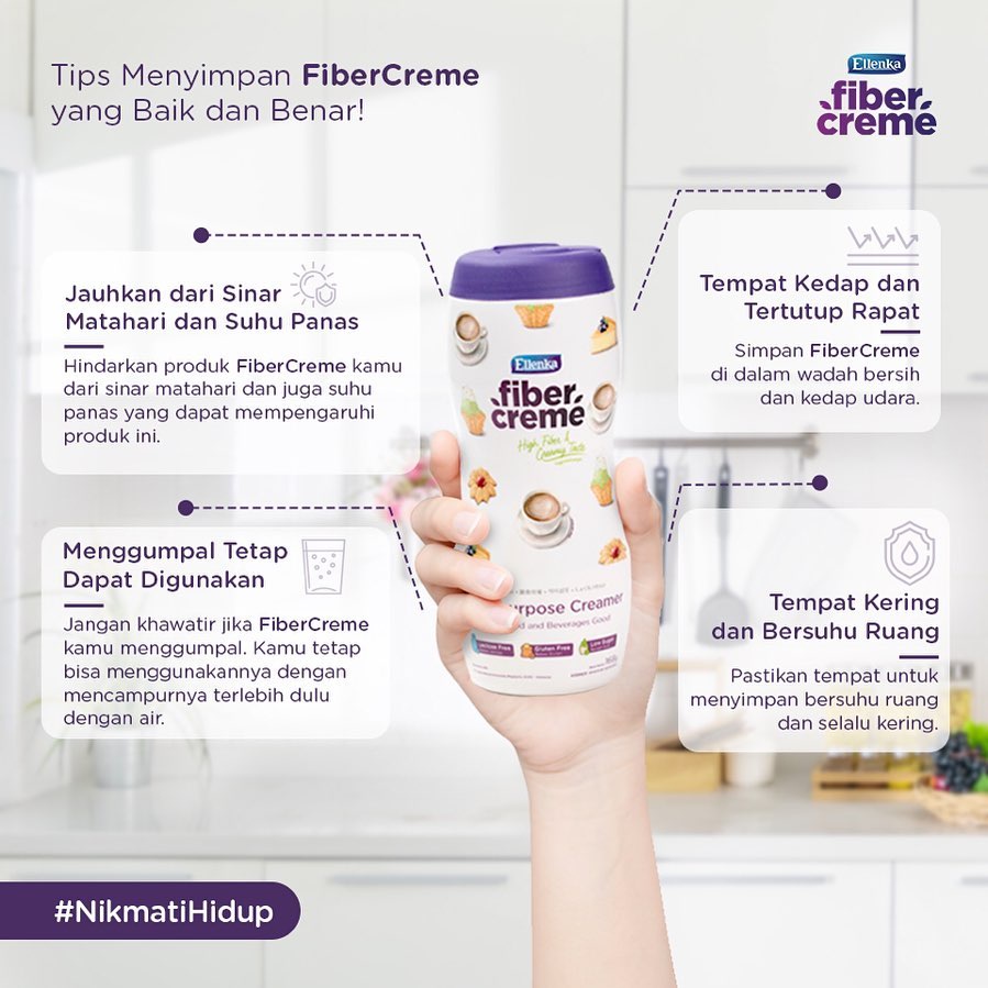Jual ELLENKA FIBER CREME 450 GR / Krimer Bubuk / Non Dairy Creamer ...