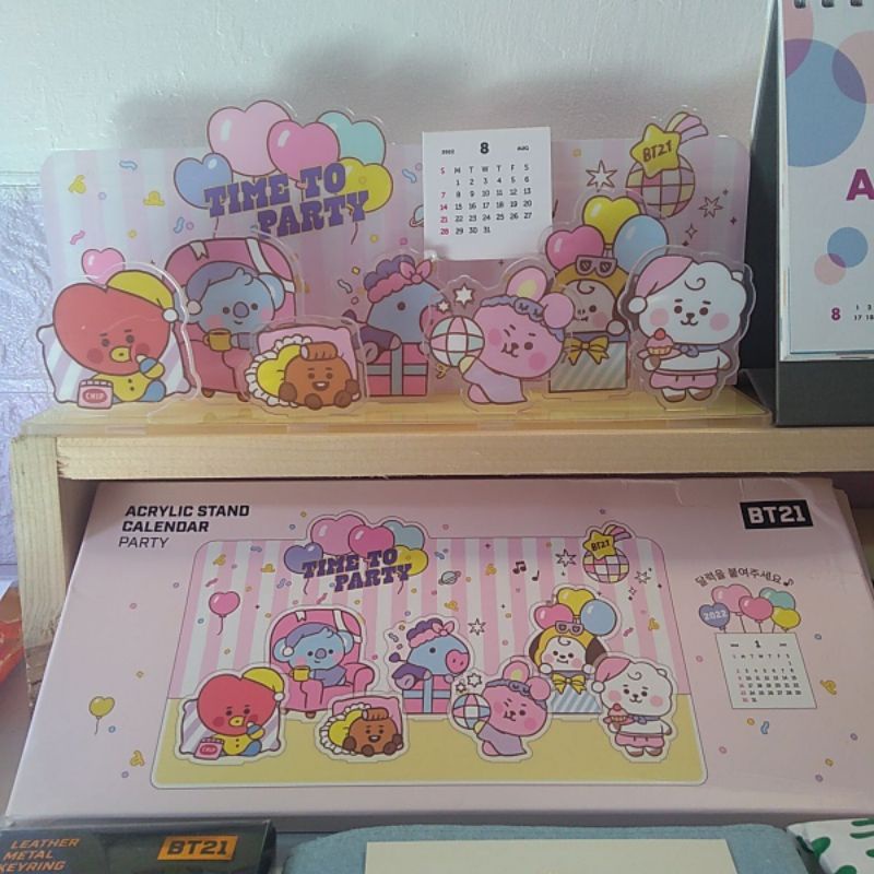 Jual BTS BT21 Acrylic Stand Calendar Party (monopoly) Official LINE ...