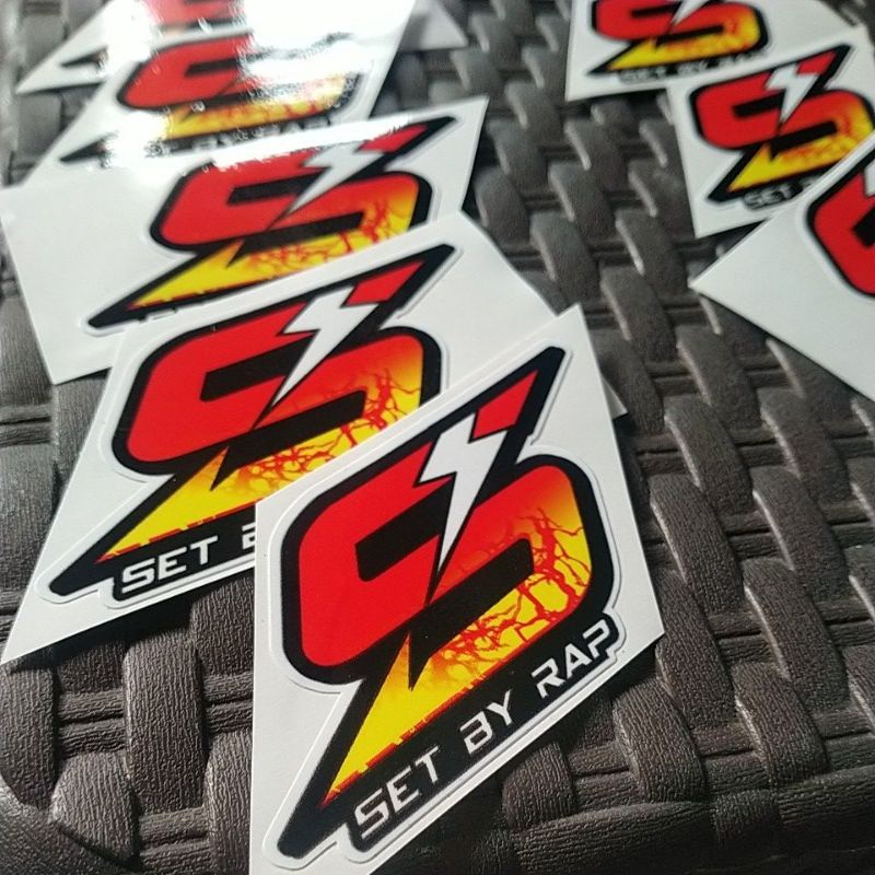 Jual STICKER S SET BY RAP PETIR bahan SUPER GLOSSY SIAP PASANG bahan ...