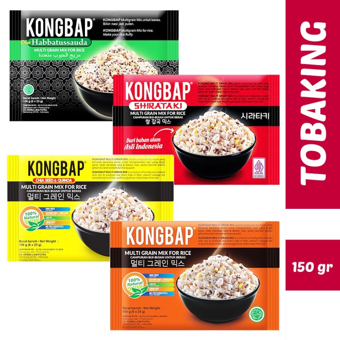 Jual Kongbap multi grain150 gr Chia seeds quinoa Shirataki ...