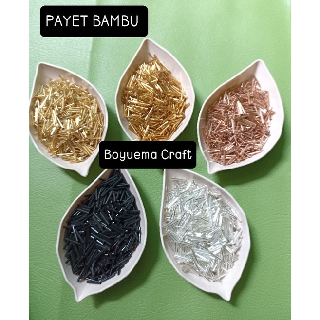 Jual payet bambu ukuran 10mm & 12mm & 15mm & 20mm (44 gram) | Shopee ...
