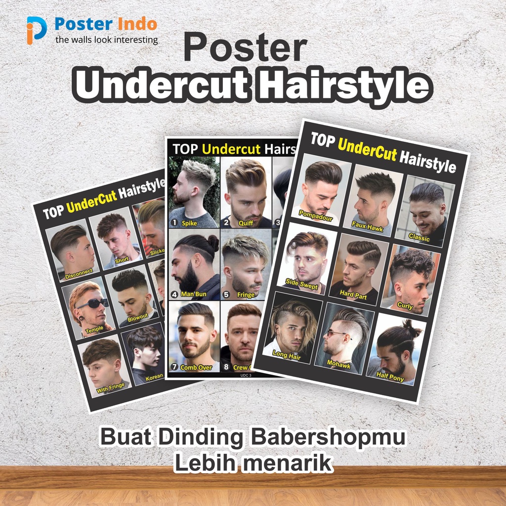 Jual Poster Gaya Rambut Undercut | Shopee Indonesia