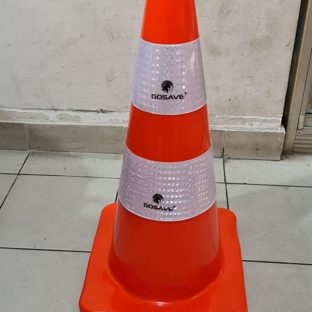 Jual Traffic Cone Rubber Base Orange 70cm | Shopee Indonesia