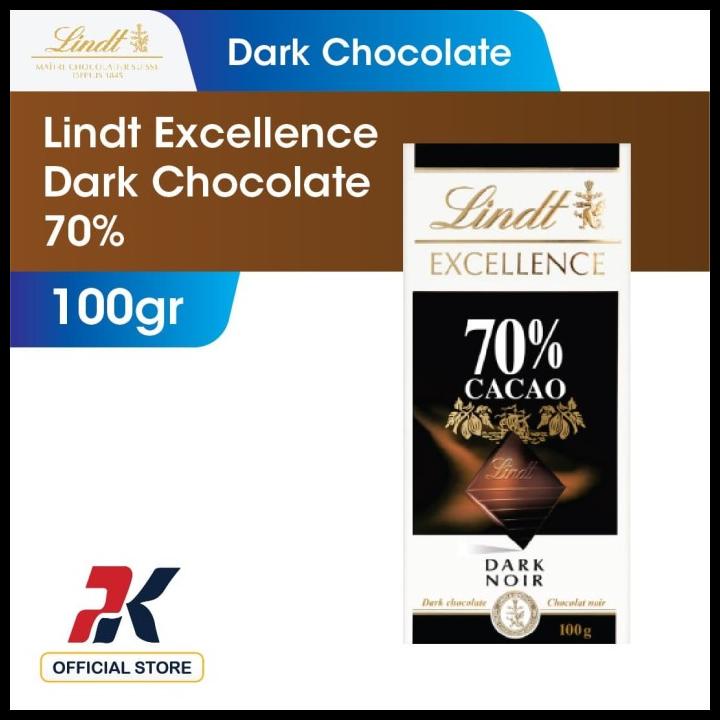 Jual Lindt Excellence Dark Chocolate 70 100Gr Shopee Indonesia
