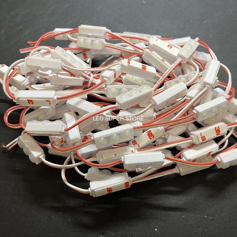 Jual [100 pc] Modul mini 2835 3LED tipe 2809 12v Putih / Warmwhite ...