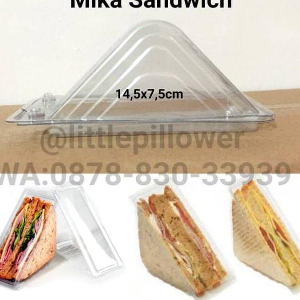 Jual Rekomendasi (ISI 50PCS) Mika sandwich/Mika Roti/Tray Sandwich ...