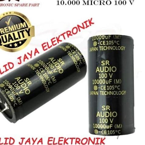 Jual CAPASITOR ELCO SR AUDIO 10000 UF 100 V ELKO 10000UF 100V MIKRO