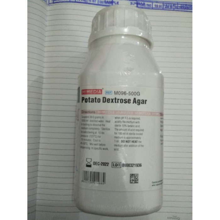 Jual Potato Dextrose Agar 500 Gram Himedia Shopee Indonesia 4253