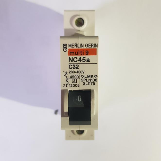 Jual MCB Multi9 MERLIN GERIN NC45a C32 1P 32A / MCB Multi9 MERLIN GERIN ...