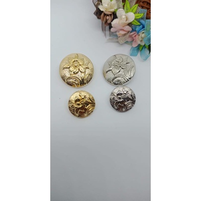 Jual KANCING JAS MOTIF BUNGA GOLD DAN SILVER (PER LUSIN) | Shopee Indonesia