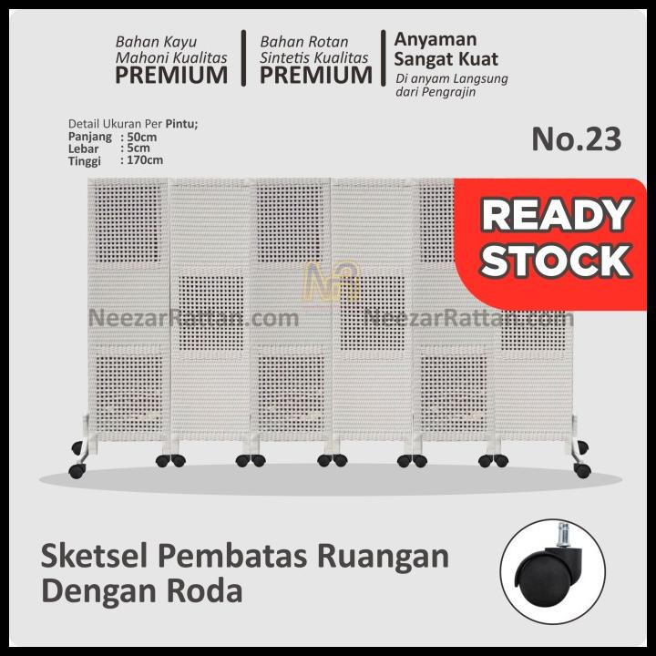 Jual Promo Sketsel Pintu Pakai Roda No Pembatas Penyekat Partisi