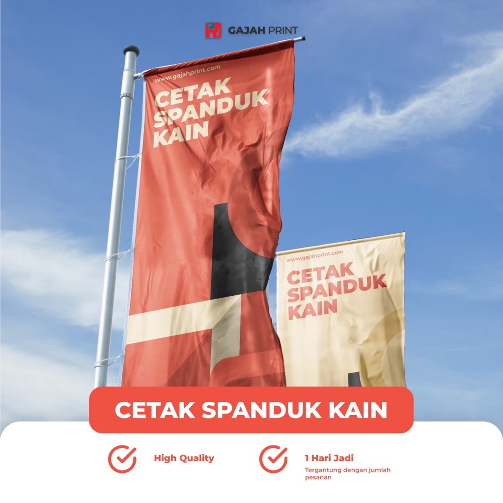 Jual Spanduk Kain/ Spanduk bendera /Spanduk Promosi | Shopee Indonesia